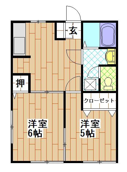 ハイム大川の間取り