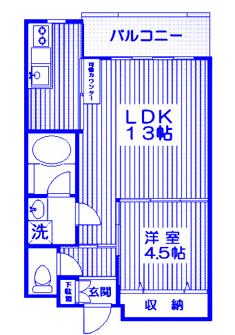 横浜市泉区中田西のマンションの間取り