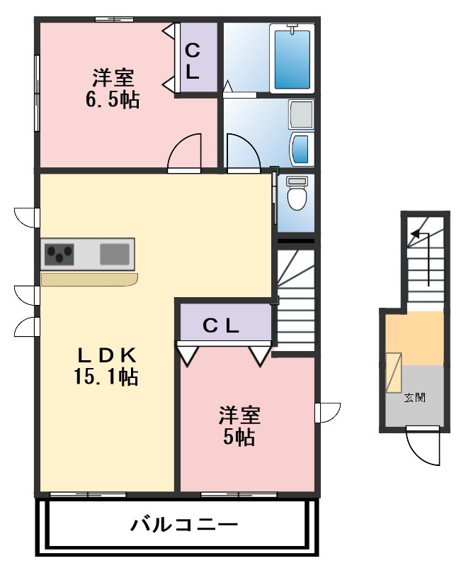 ル・クラージュの間取り