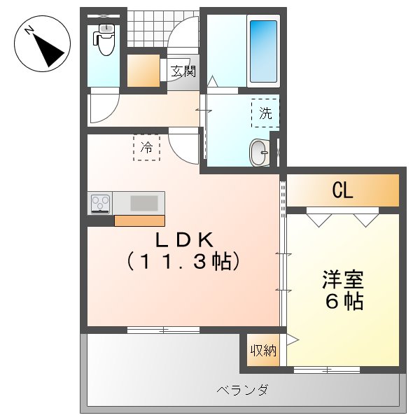 ベルコモンズ森合の間取り