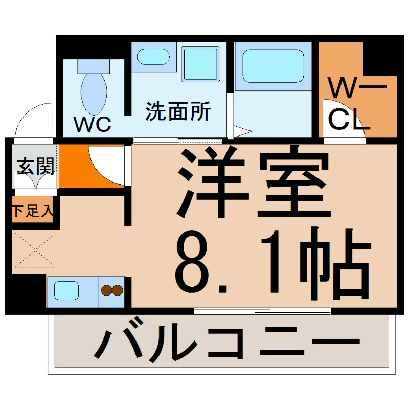 ライジングコート瑞穂通の間取り