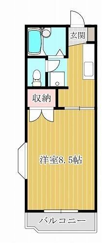 坂戸市中富町のマンションの間取り