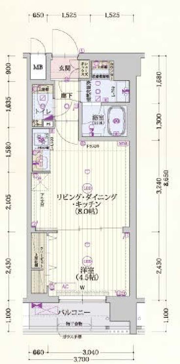 ベラジオ雅び東寺WESTの間取り