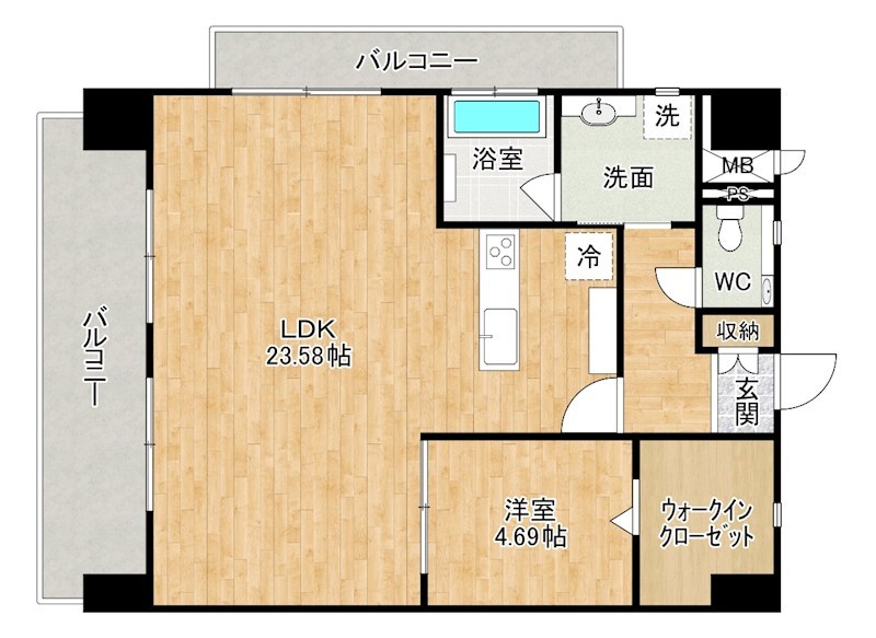 ざ・紫川さくら通りの間取り