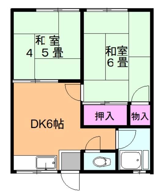 横浜市泉区中田東のアパートの間取り