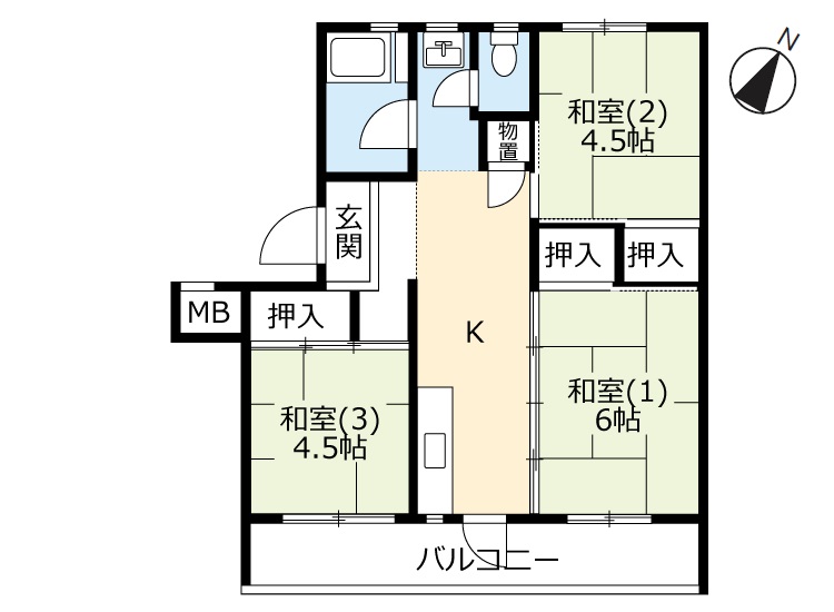 ＵＲわし宮の間取り