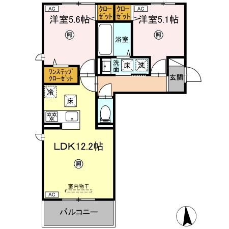 ロータスヒルＢの間取り