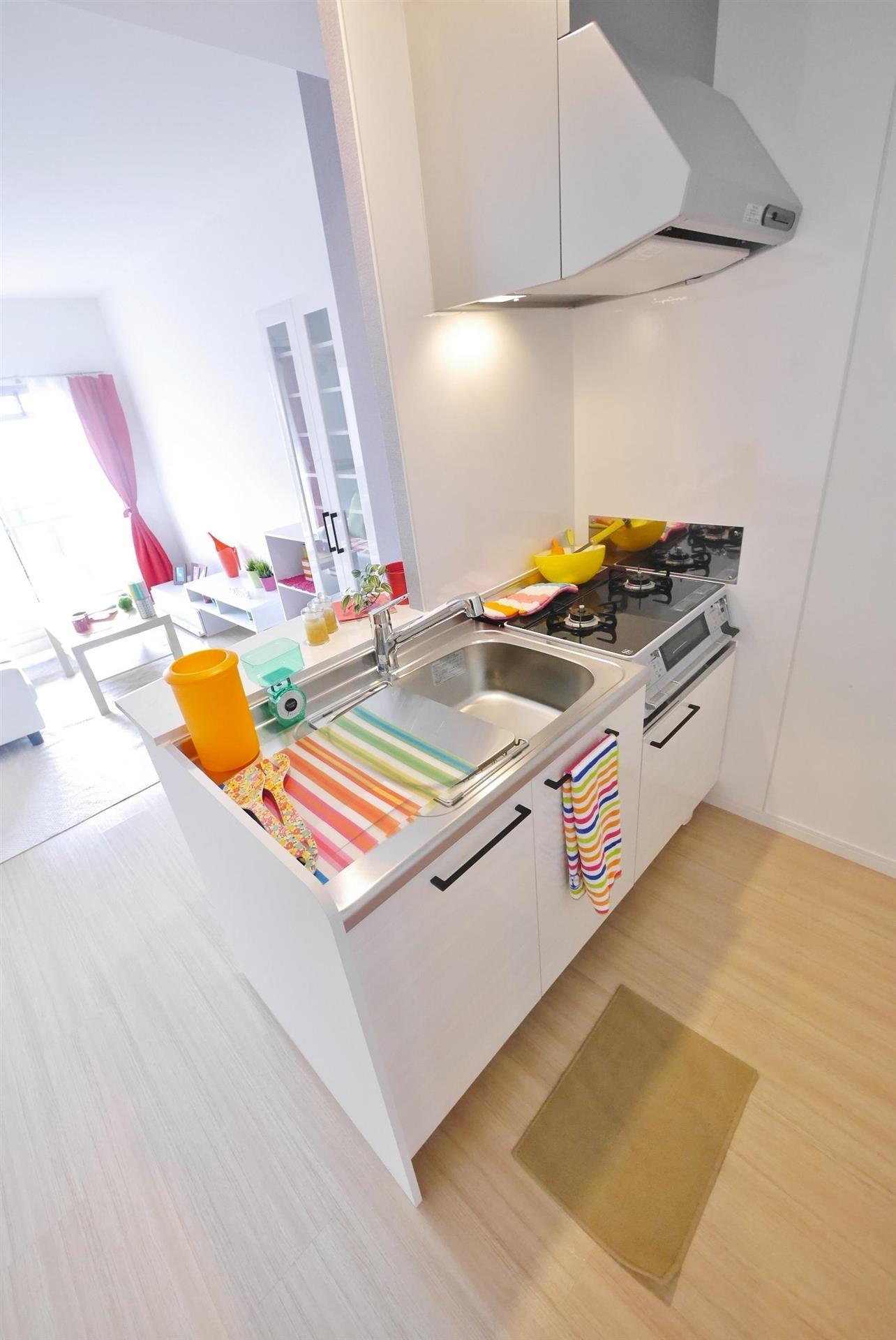 キッチン　4号タイプのモデルルーム写真、イメージになります