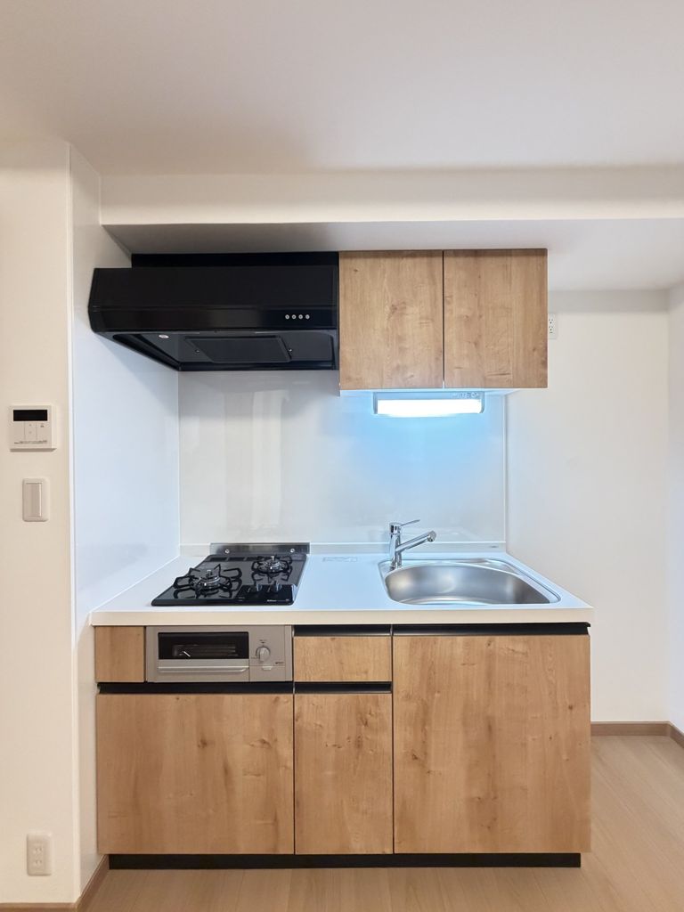 キッチン　※建築中の写真です