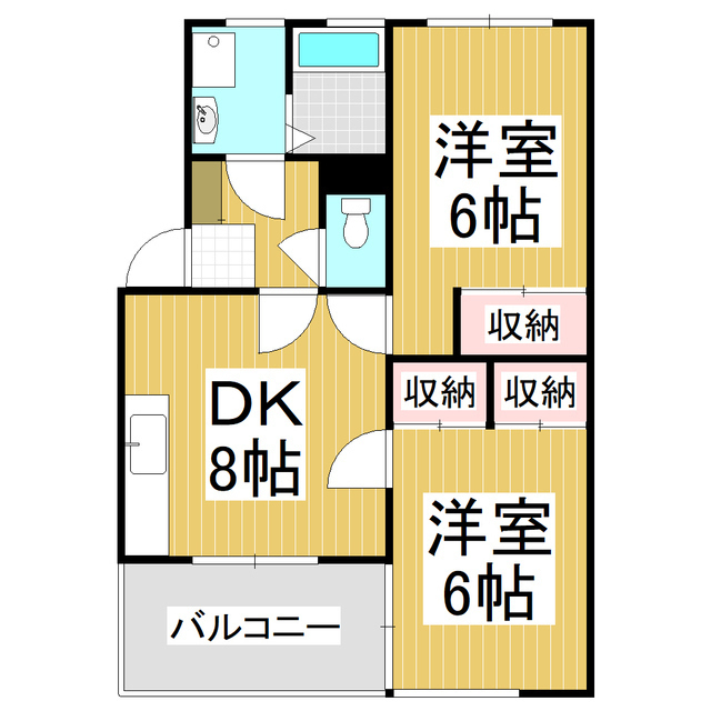 グリーンアレイ高砂IIの間取り写真