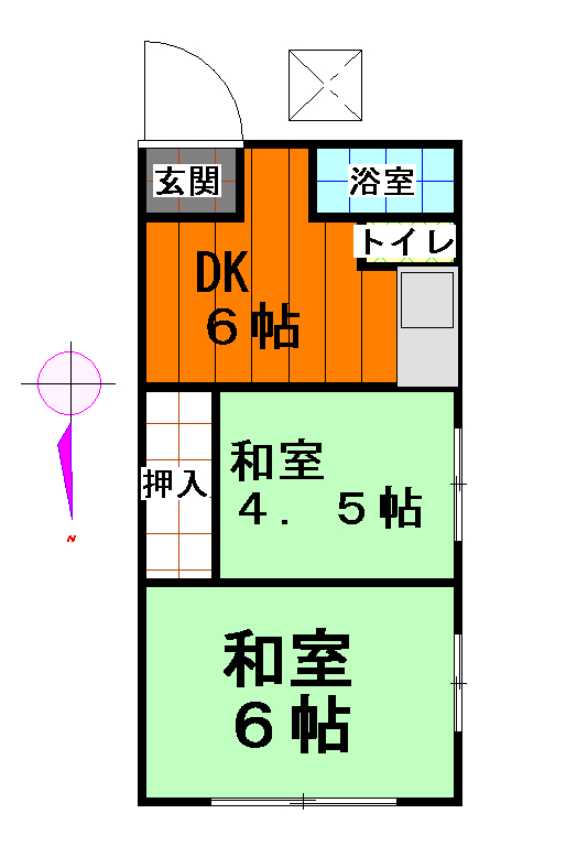 東京都足立区関原２（アパート）の賃貸物件の間取り