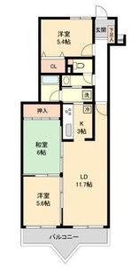 名古屋市緑区有松三丁山のマンションの間取り