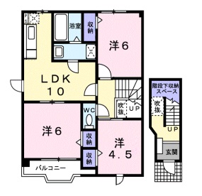 メゾンメール　A棟の間取り