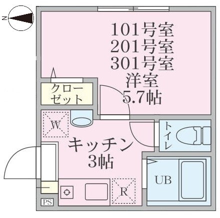 プラシードＫの間取り