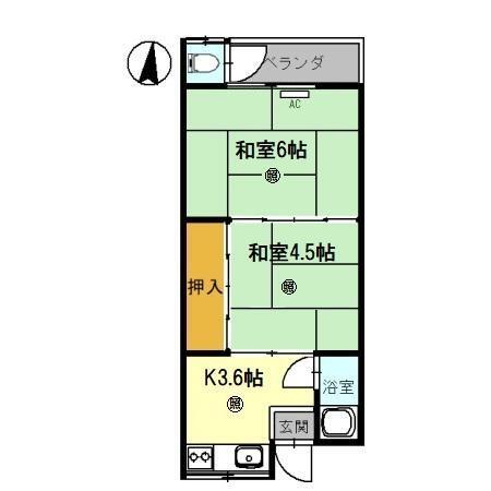 乙井マンションの間取り