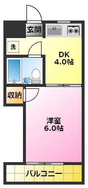 ウチダロイヤルマンションの間取り