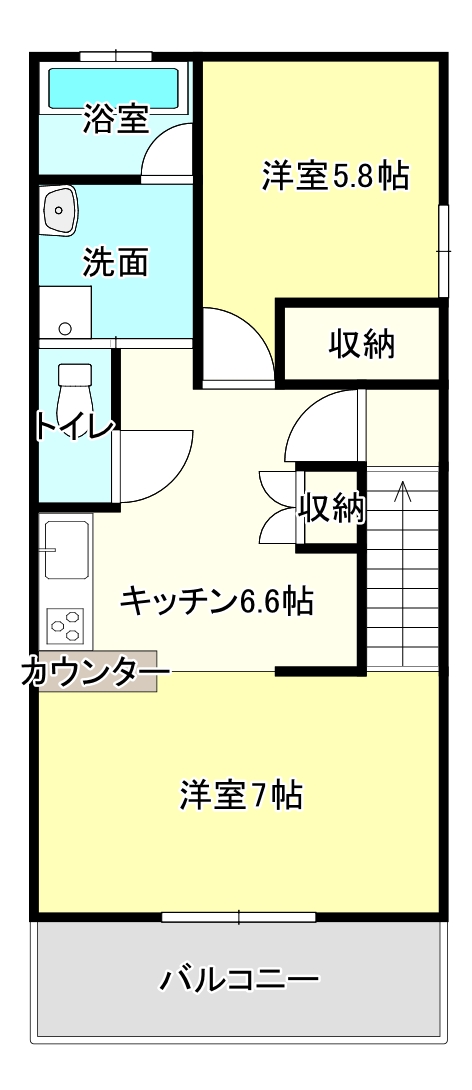 【サウスコートの間取り】