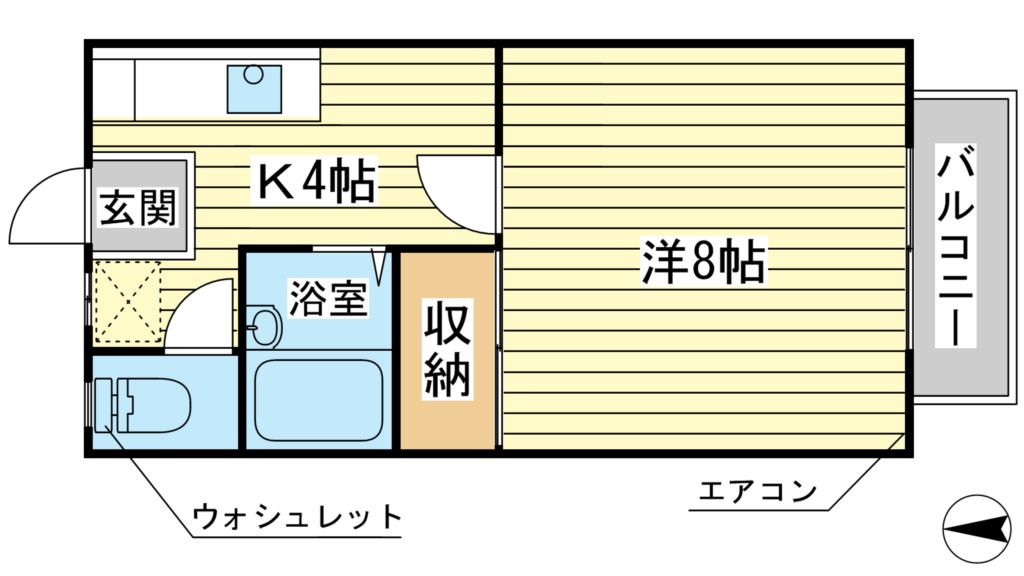 サンハイツ大町の間取り