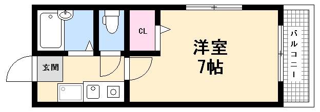 広島市西区草津新町のマンションの間取り