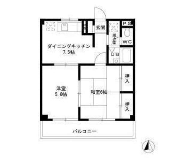 川口市芝下のマンションの間取り