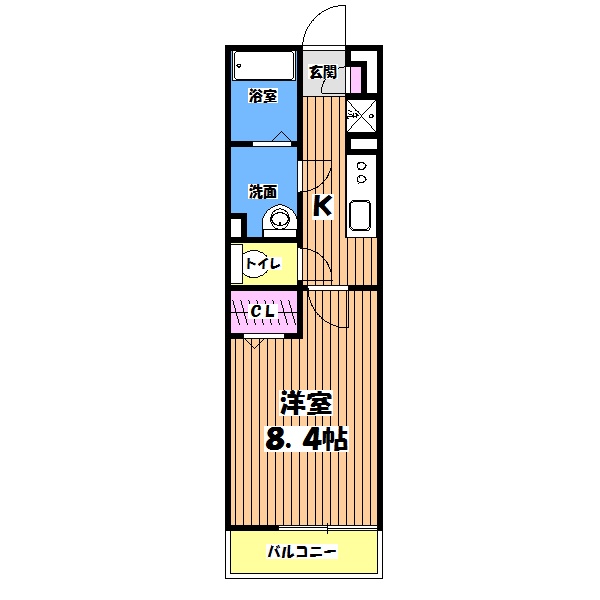 神奈川県相模原市中央区相生１（マンション）の賃貸物件の間取り