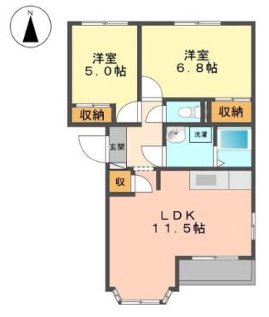 グリーンステージの間取り