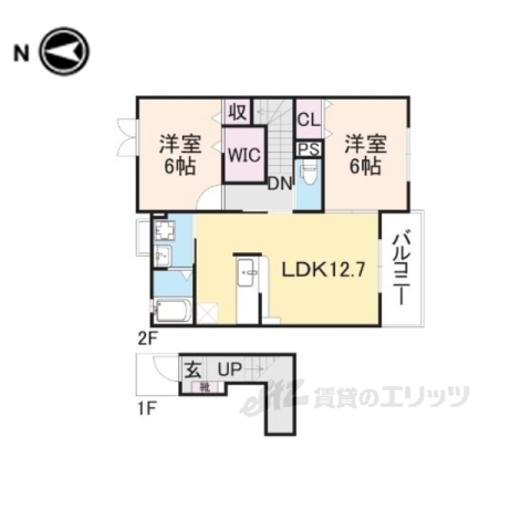 アクティフジェルメ３の間取り