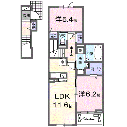 メゾンフォンテーヌの間取り