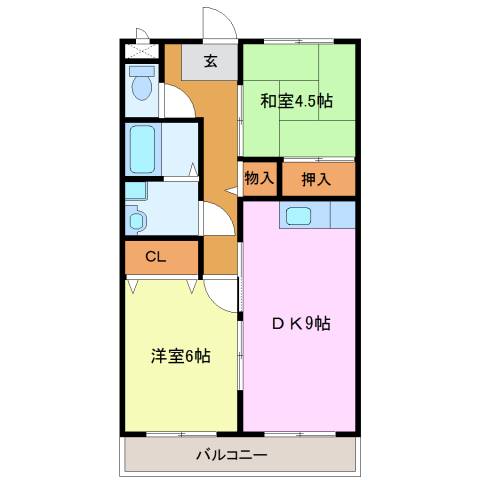 ライフ平田Iの間取り