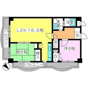 福岡市博多区浦田のマンションの間取り