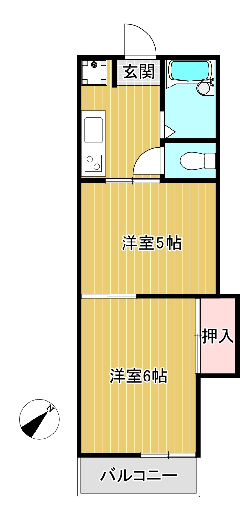 メゾンベール幕張の間取り