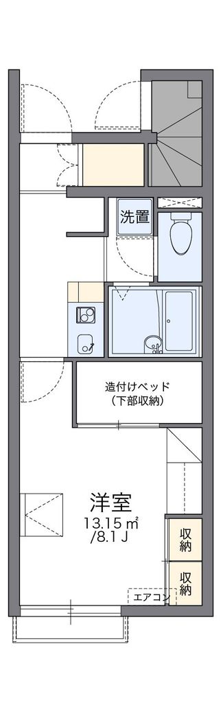 【調布市深大寺南町のアパートの間取り】