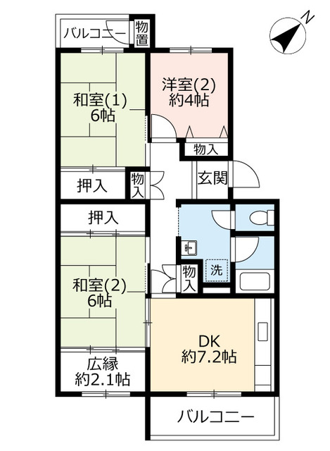 ＵＲ泉南一丘の間取り