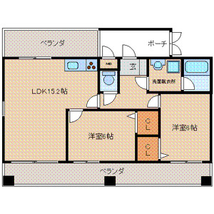 Ｅ．ＰＯＰＵＬＡＲの間取り