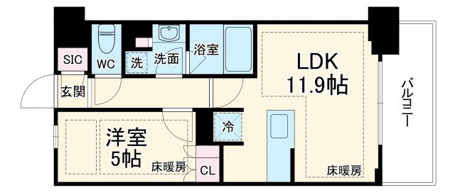 ミレーネ稲毛海岸の間取り