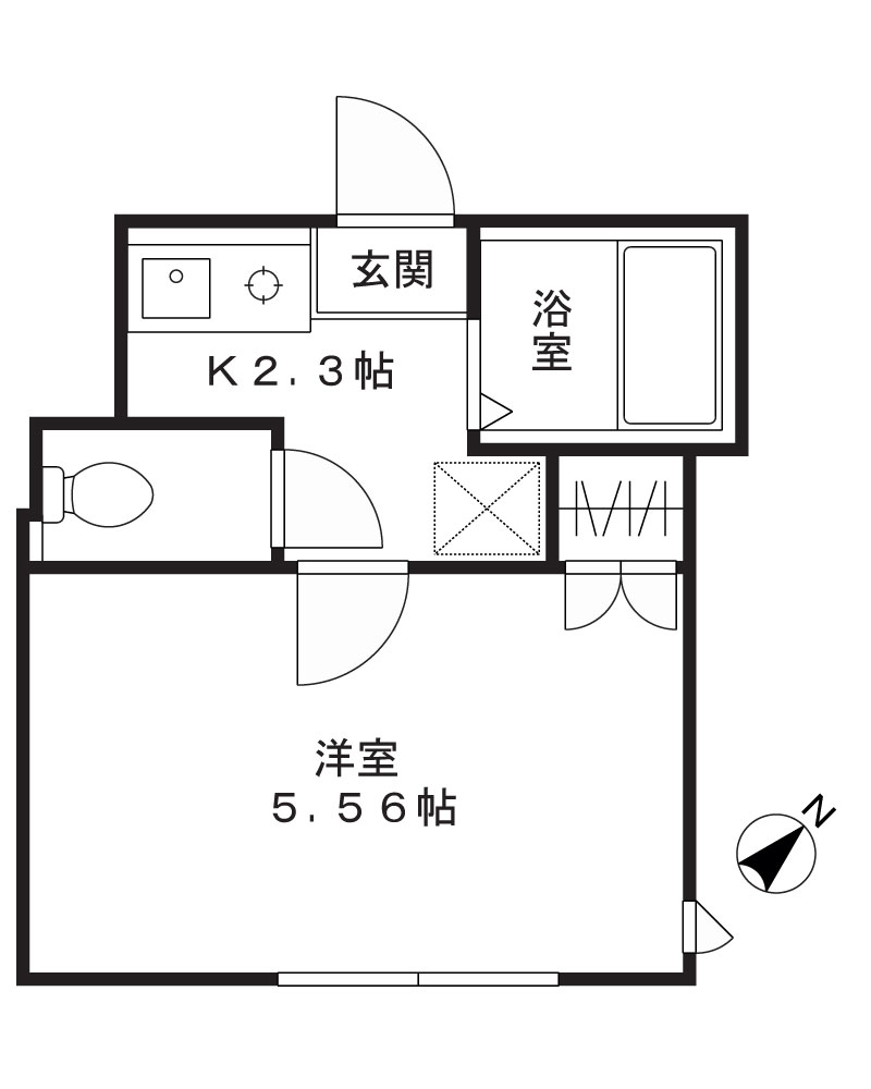 ハイセレサ二子の間取り