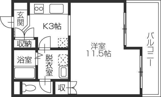 ソレイユ１番館の間取り