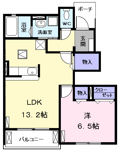 Ｋ．Ｆ．Ｋ．アルバ　ｆｉｖｅの間取り