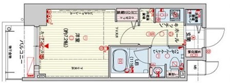 大阪市東淀川区大道南のマンションの間取り