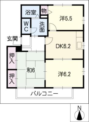 コート・ド・ソレイユＣ棟の間取り