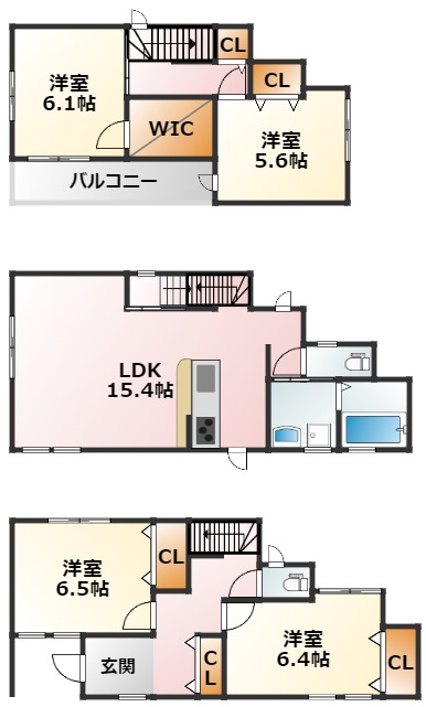 大阪市東淀川区南江口のその他の間取り