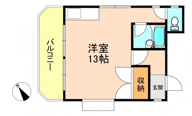 広島市中区舟入南のマンションの間取り