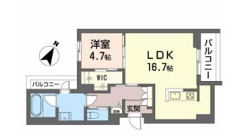 シャーメゾンシティルイーレの間取り