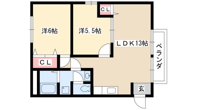 サンハイツ栄の間取り