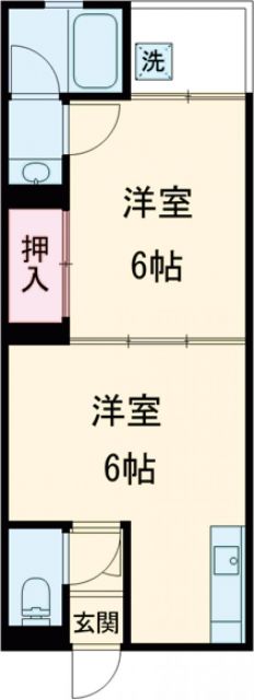 京都市右京区西京極堤外町のマンションの間取り