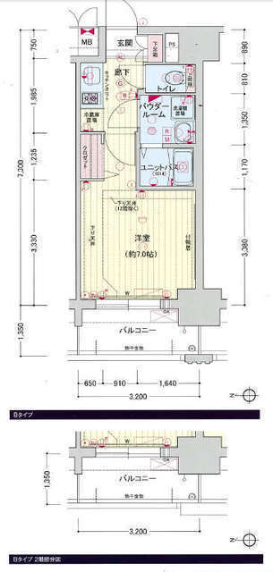 プレサンス名古屋ＳＴＡＴＩＯＮキュオルの間取り