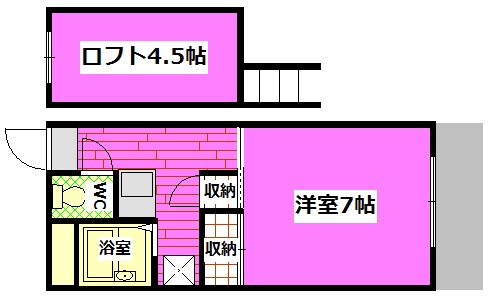 安芸郡海田町南本町のアパートの間取り