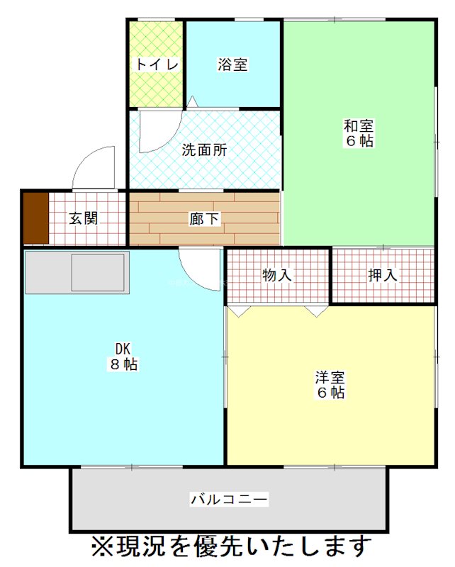 西ヶ崎サンリバーの間取り