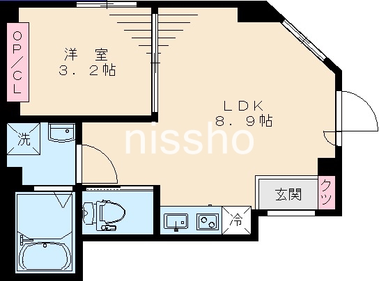 【ヴィクトワール北新宿の間取り】