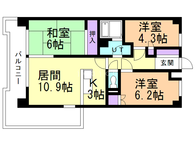 エスト加賀野の間取り